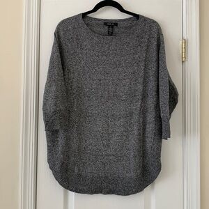 Style & Co Black Marled Sweater